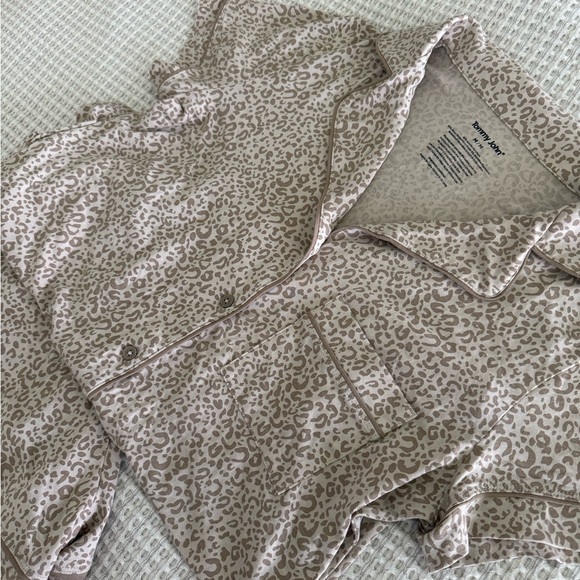 Tommy John Animal Print Pajama Set - Cream and Brown - Picture 3 of 3